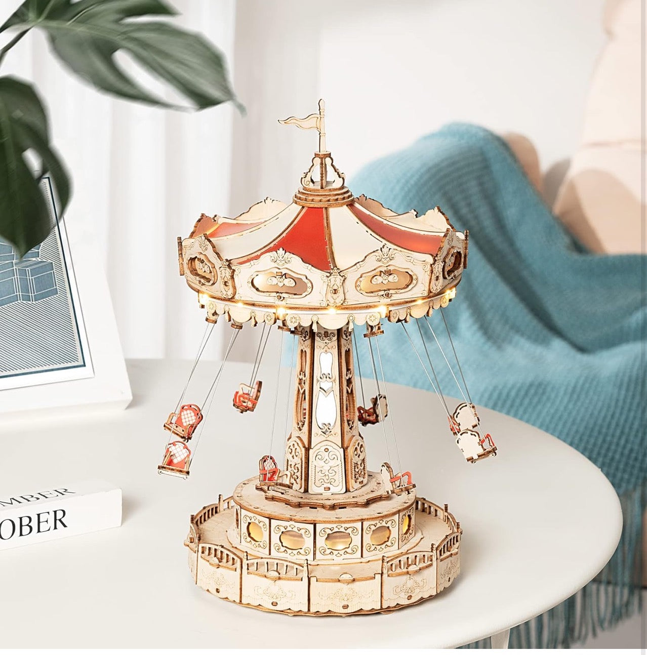 ROBOTIME 3D Puzzles Model kits Unique Swing Ride