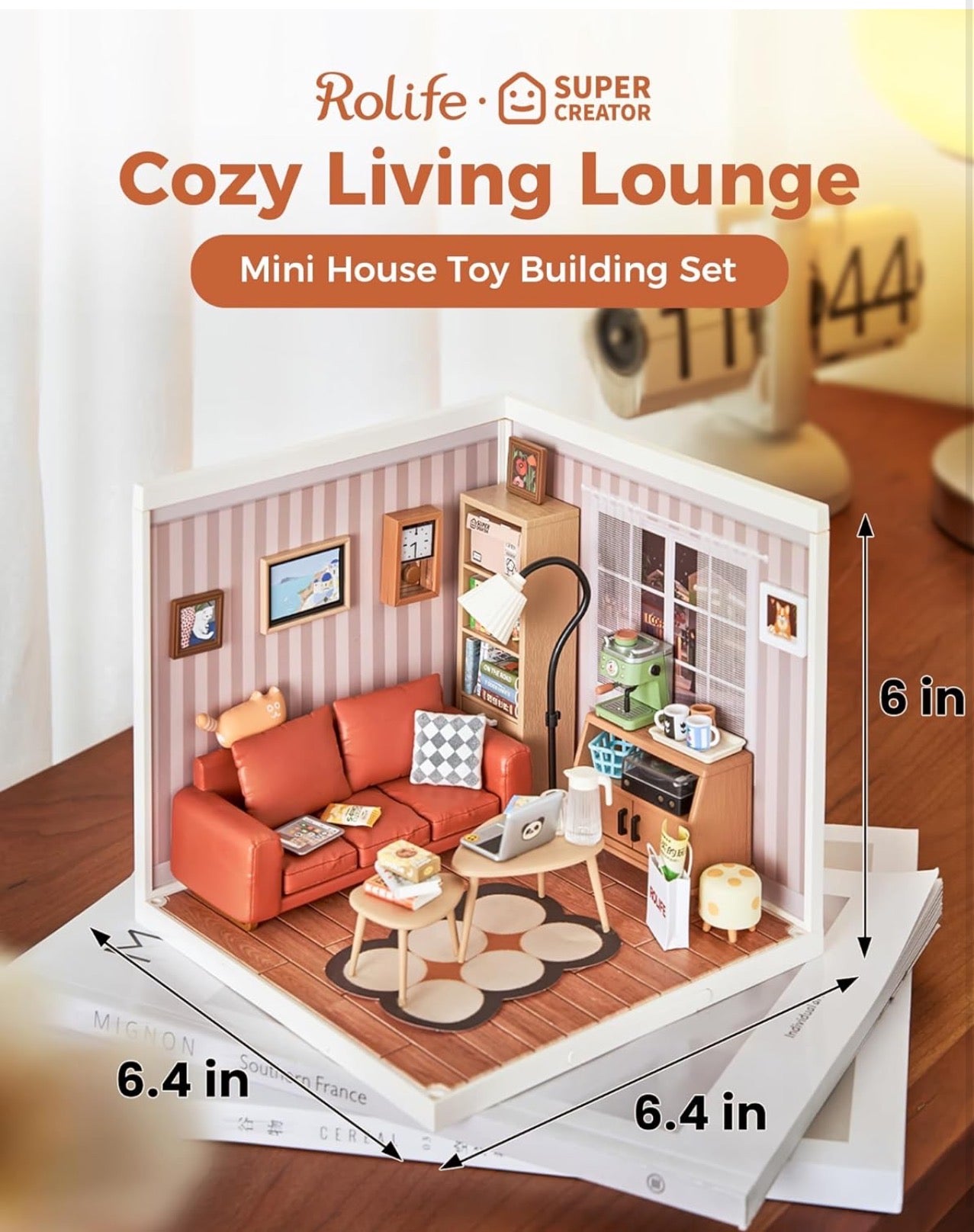 Rolife DIY Miniature Building Minihouse Living Room