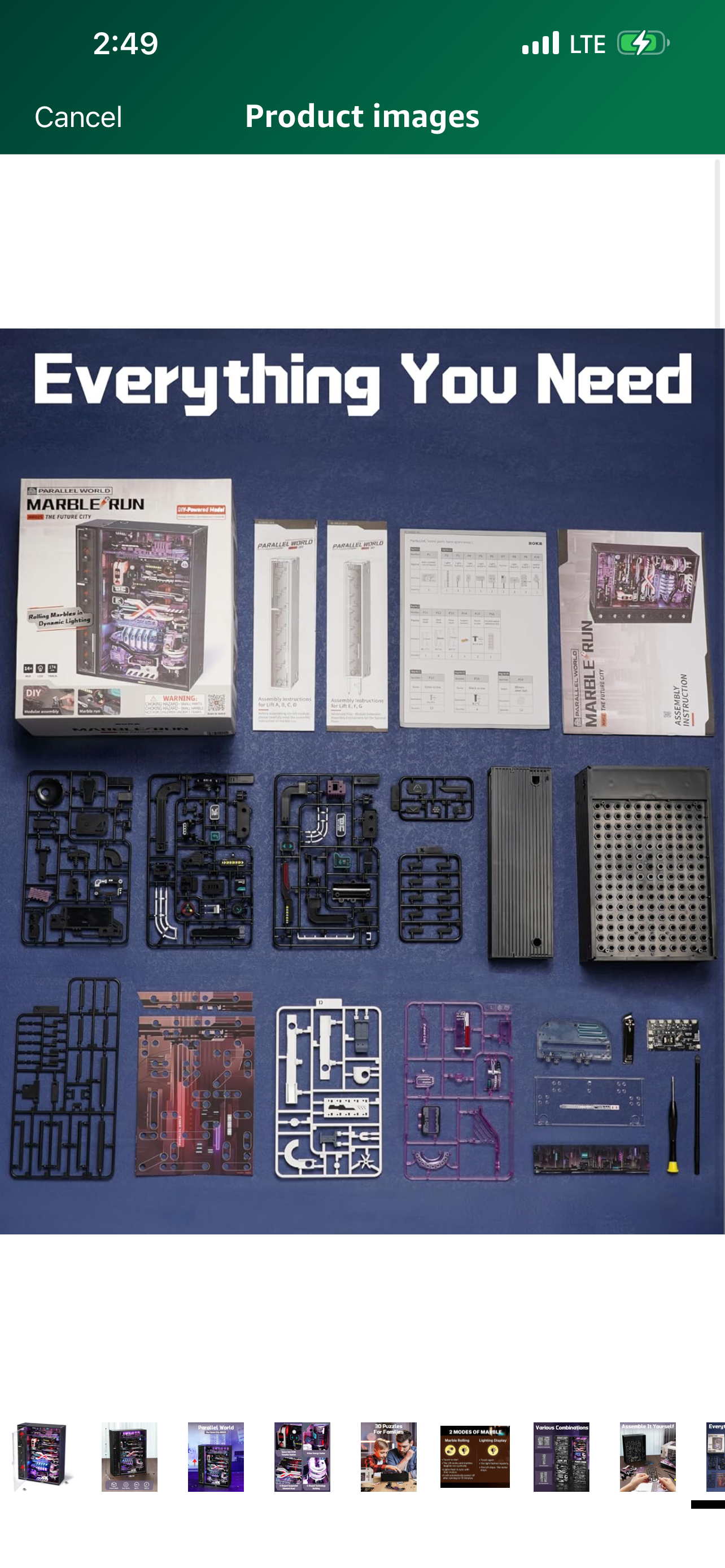 3D Puzzles Electric Marble Run Model Kits Future City