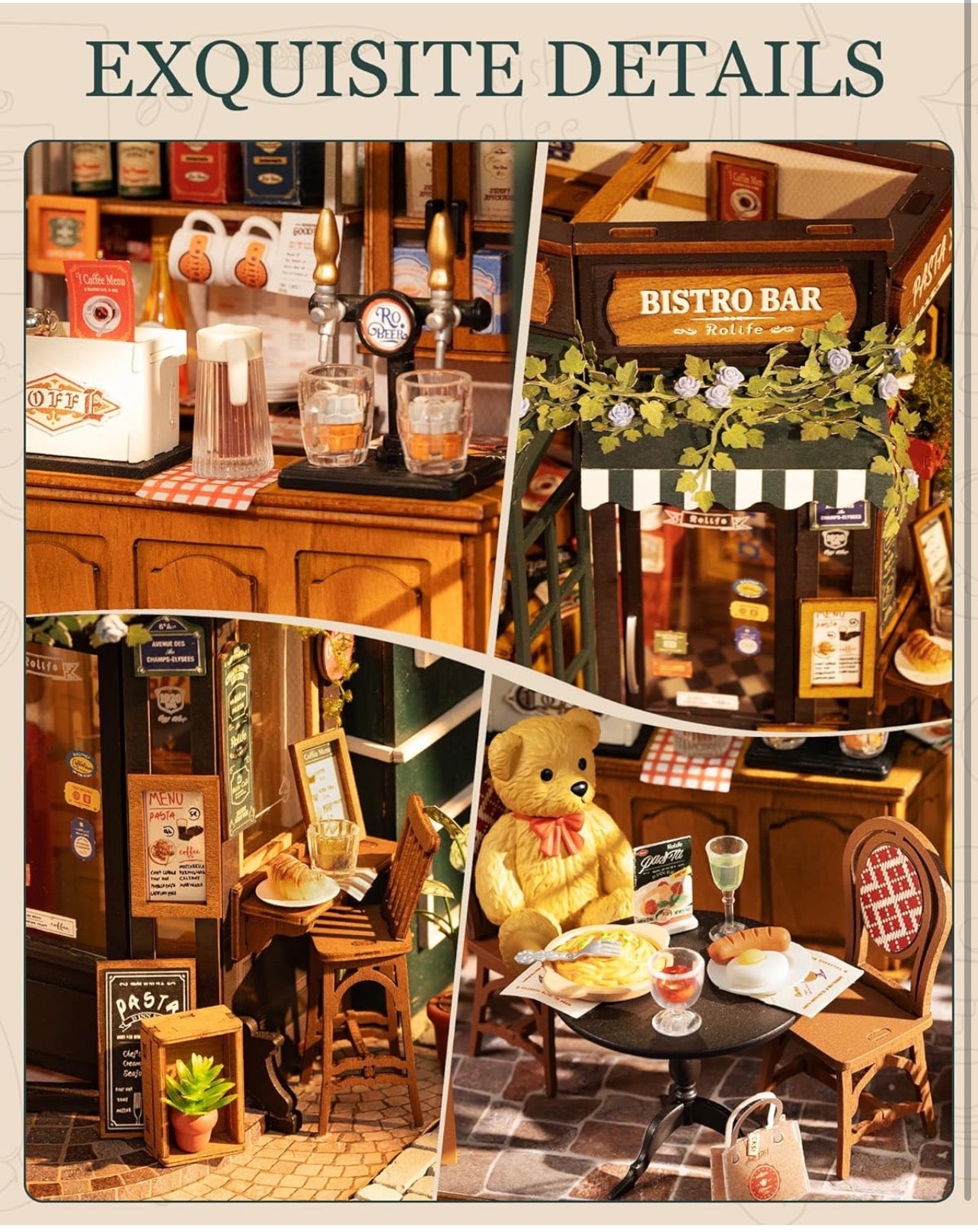 Rolife DIY Miniature Building Mini House Tipsy Restaurant