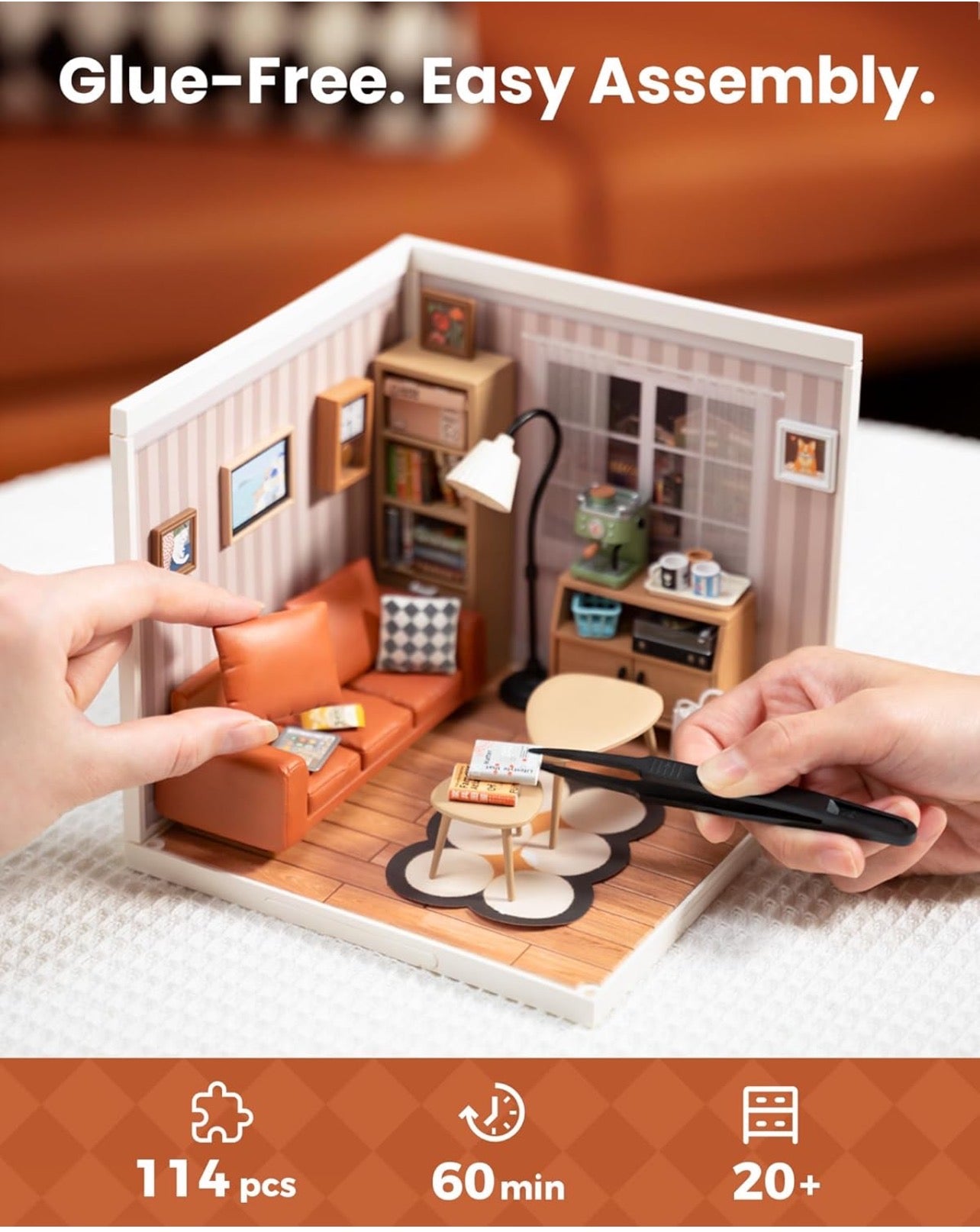 Rolife DIY Miniature Building Minihouse Living Room