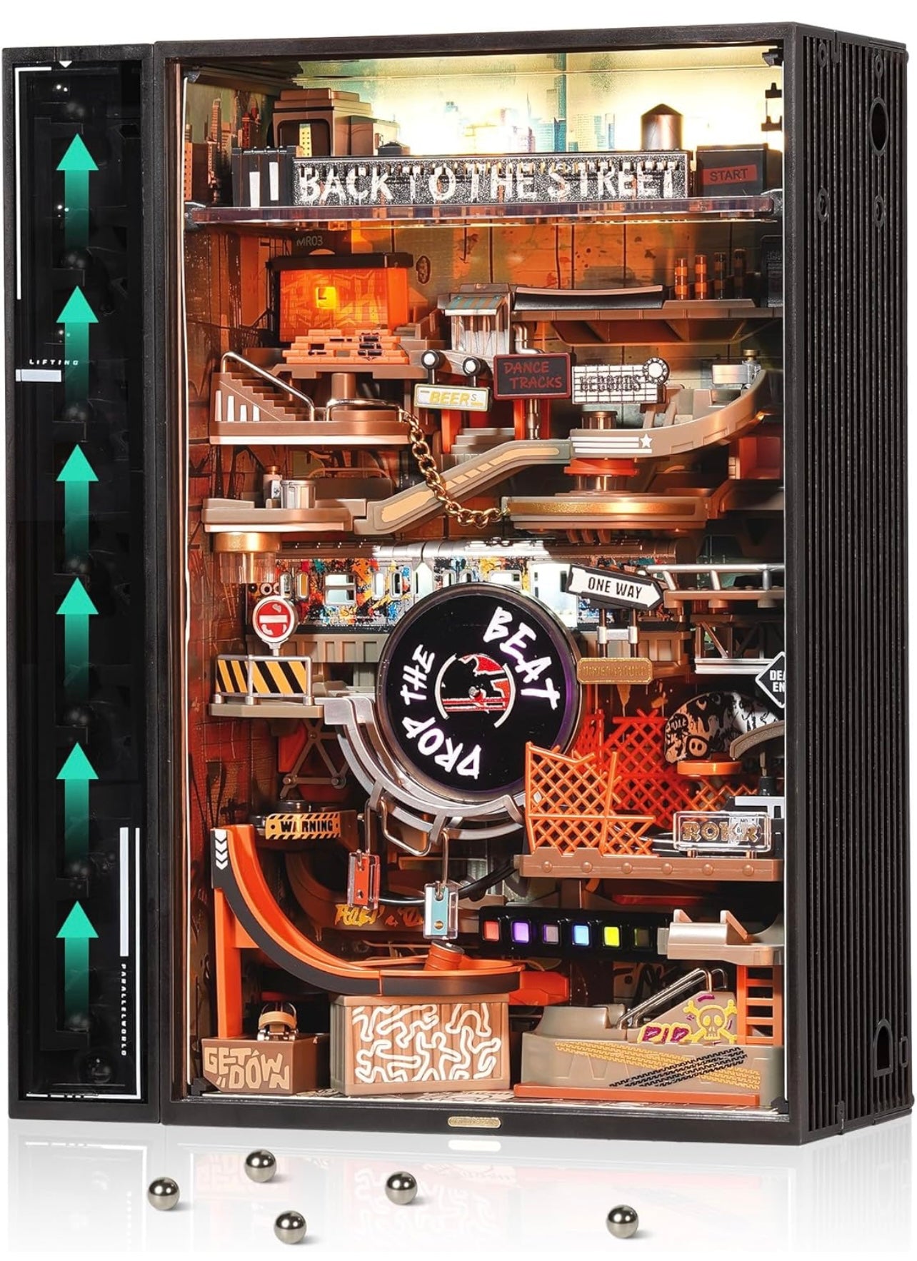 ROKR Marble Run Mechanical 3D Puzzles Hip-Hop Street – Your gift