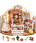 Rolife DIY Miniature House Kit Elsa's Tailoring Dollhouse Diorama
