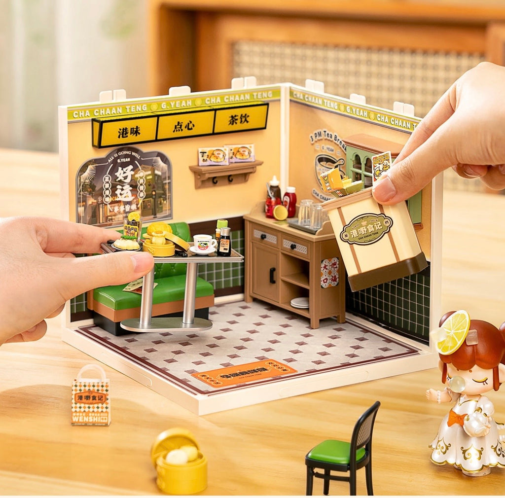 Rolife Creator Miniature House Hong Kong Bites Cafe Super