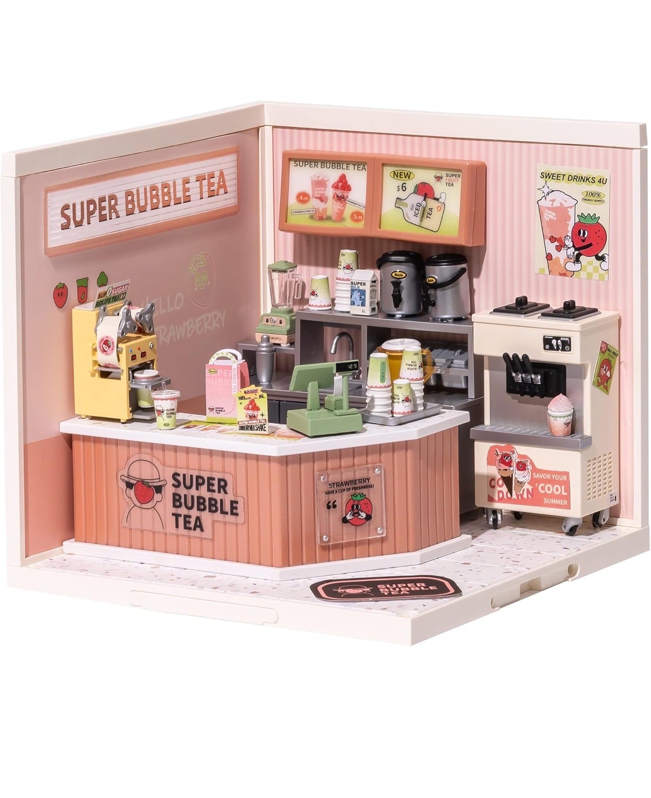 Rolife LED建筑DIY迷你屋珍珠奶茶