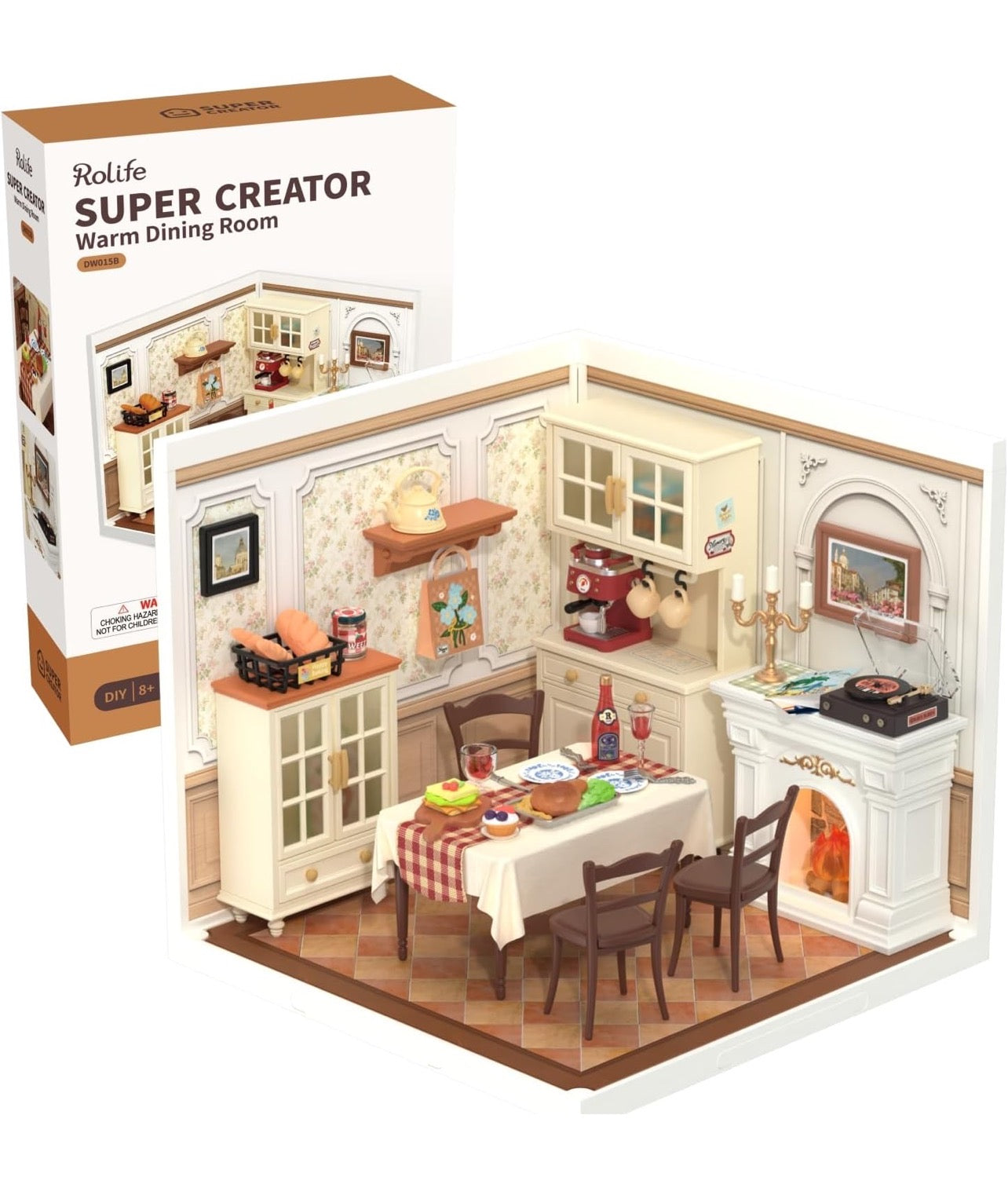 Rolife DIY Miniature House Minihouse Building Dining Room