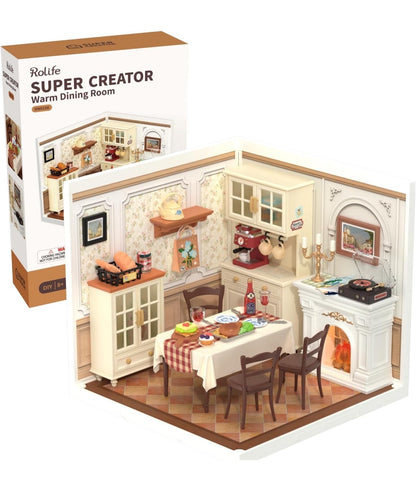 Rolife DIY Miniature House Minihouse Building Dining Room