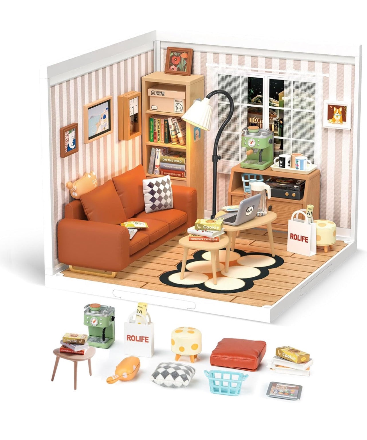 Rolife DIY 微型建筑迷你屋客厅