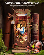 ROBOTIME Book Nook Kit, Fairy Tale Princess DIY  Alice Adventure