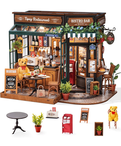 Rolife DIY Miniature Building Mini House Tipsy Restaurant