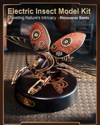 ROKR 3D Puzzles for Adults Electric Insect Metal Model Building  (Rhinoceros Beetle)