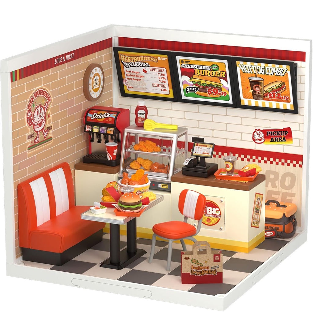 Rolife DIY Miniature Building Minihouse Yum Burgers