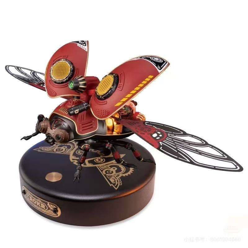 ROKR 3D Puzzles Electric Metal Model Building Kit Rhinoceros Beetle