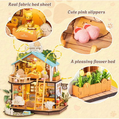Rolife DIY Miniature House Kit-Puppy's Cozy Villa