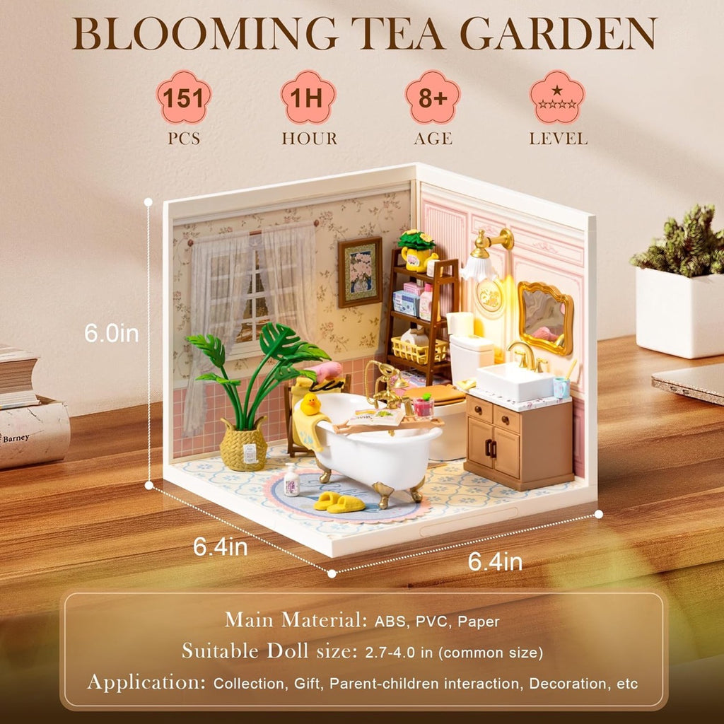 Rolife DIY 微型建筑 LED 泡泡浴室