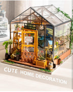 Rolife DIY 微型建筑套件迷你温室带 LED 灯