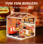 Rolife DIY Miniature Building Minihouse Yum Burgers