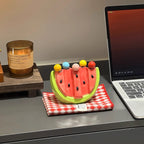 Watermelon-shaped fruit fork