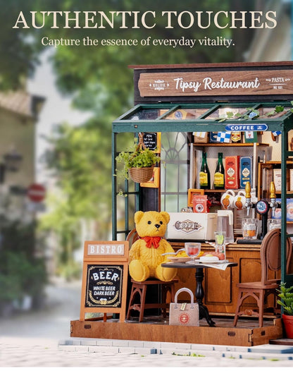 Rolife DIY Miniature Building Mini House Tipsy Restaurant