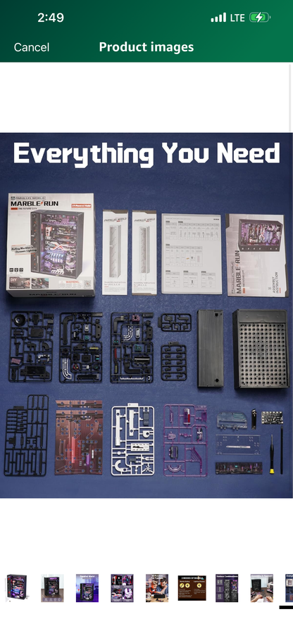 3D Puzzles Electric Marble Run Model Kits Future City