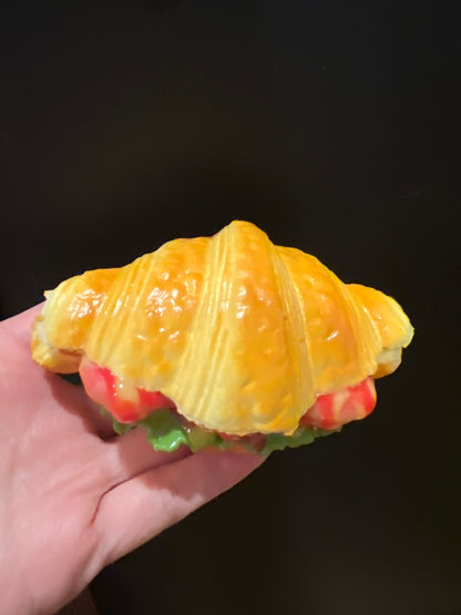 Croissant sandwich fridge magnets 1pcs