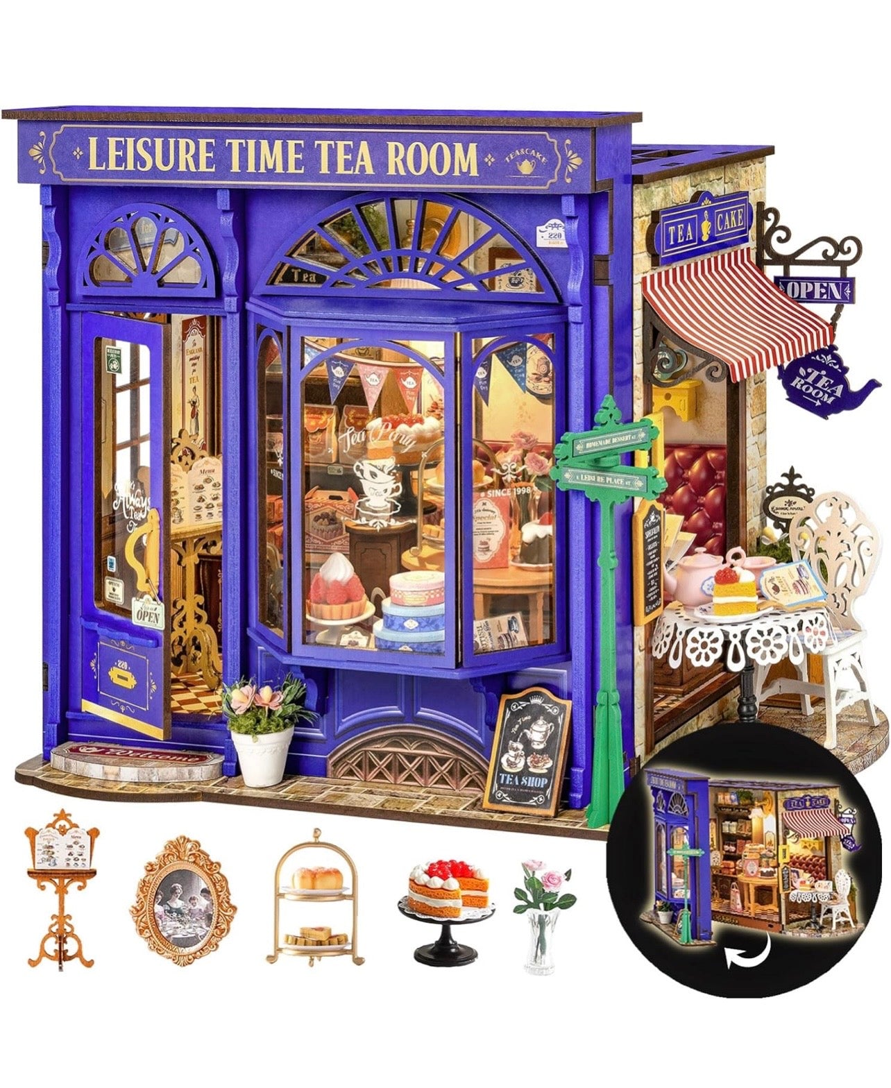 Rolife DIY Dollhouse Miniature House Leisure Tea Room