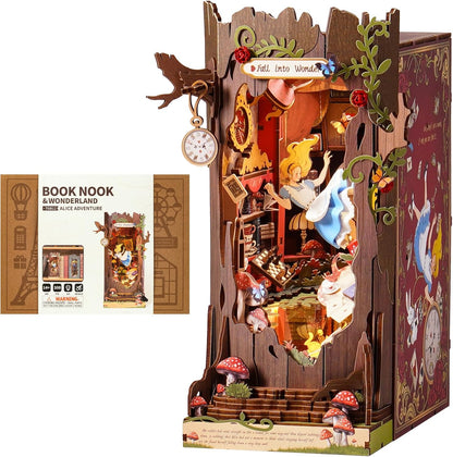 ROBOTIME Book Nook Kit, Fairy Tale Princess DIY  Alice Adventure