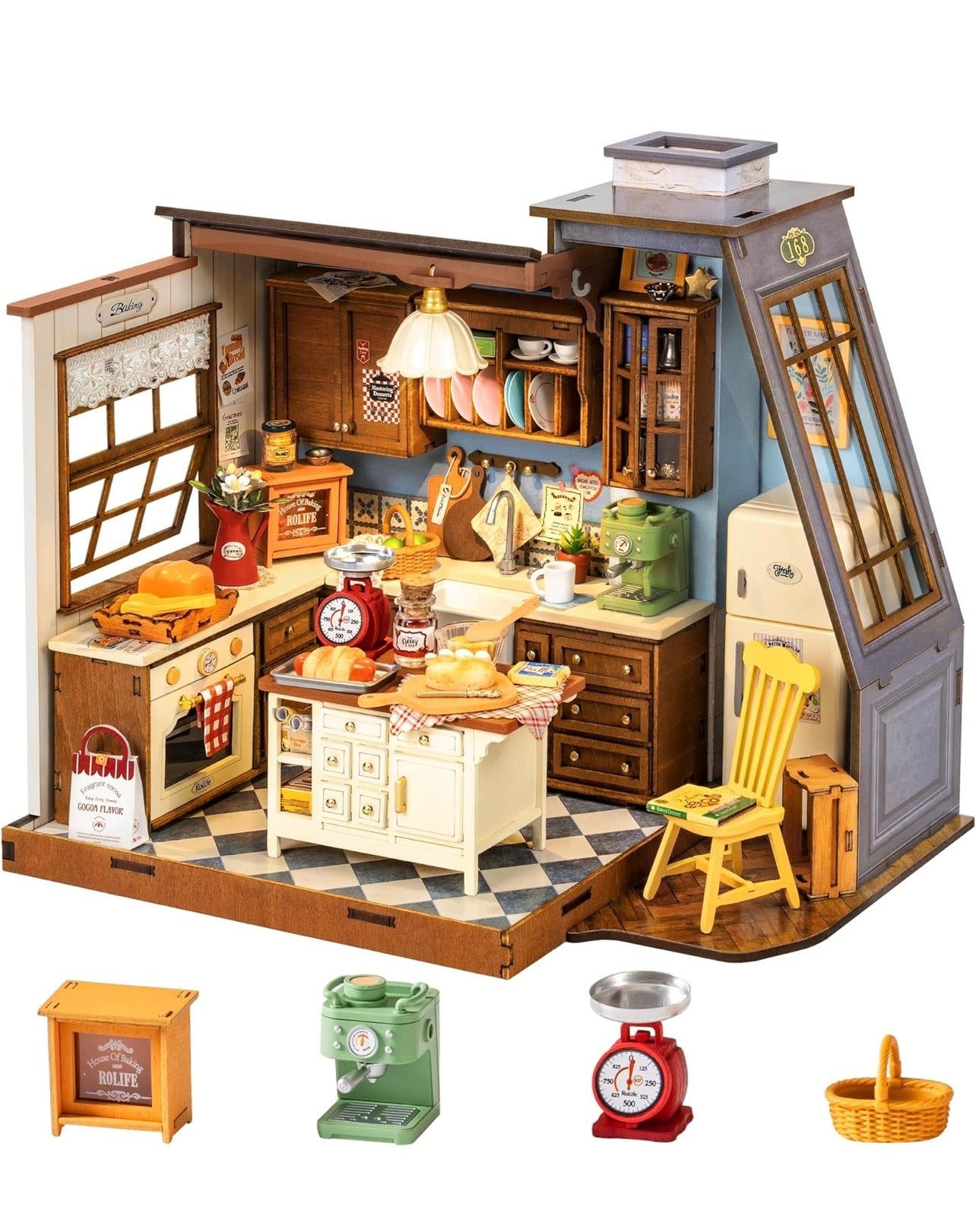 Rolife DIY Miniature House Baking Kitchen