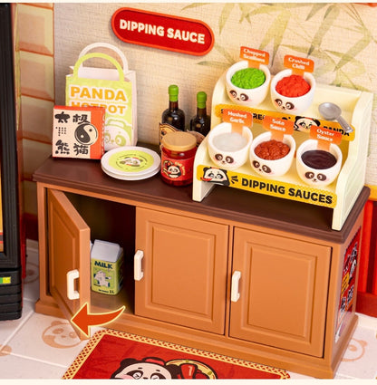 Rolife Super Creator Miniature House Panda Hot Pot
