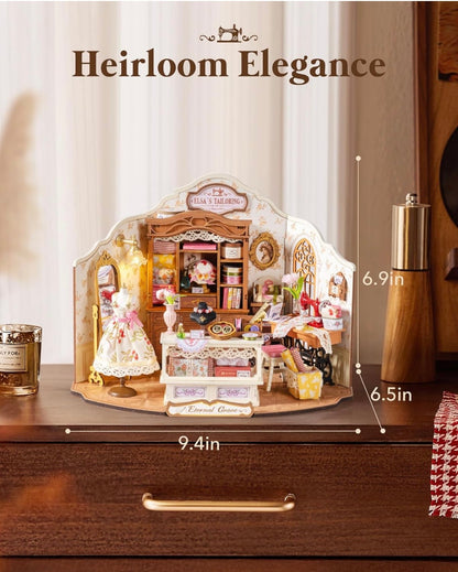 Rolife DIY Miniature House Kit Elsa's Tailoring Dollhouse Diorama