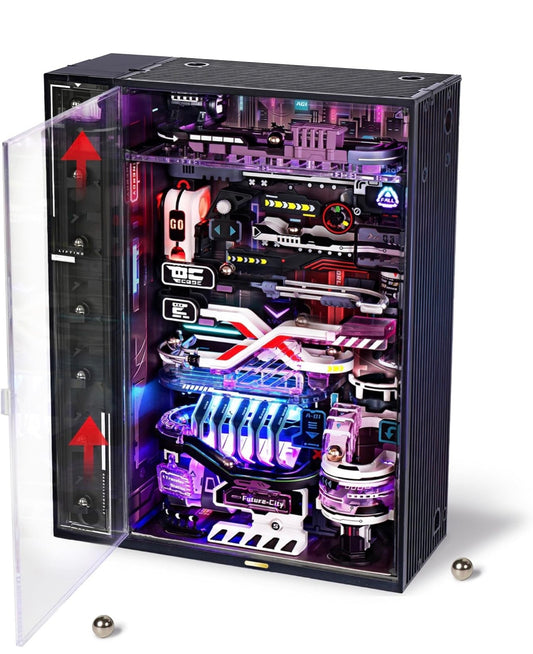 3D Puzzles Electric Marble Run Model Kits Future City