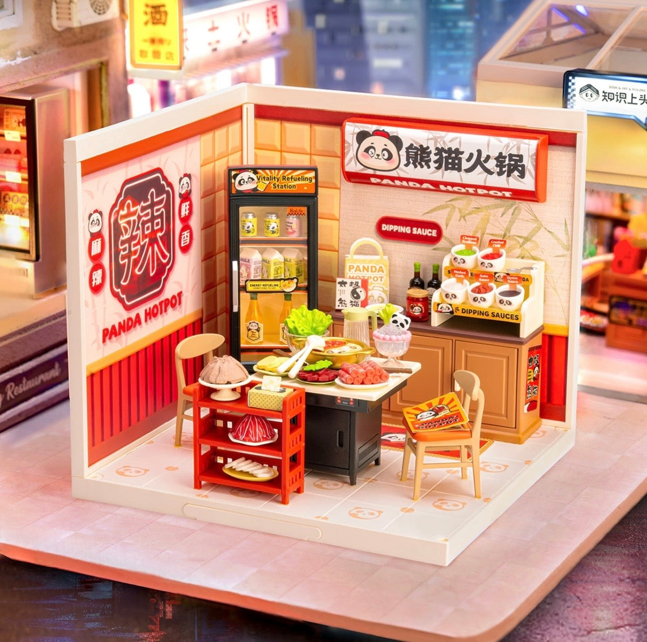 Rolife Super Creator Miniature House Panda Hot Pot