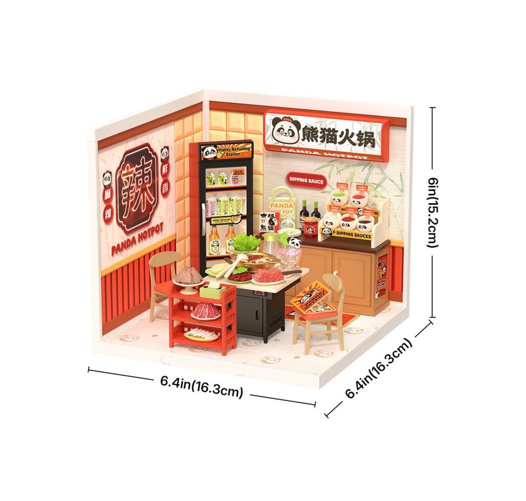 Rolife Super Creator Miniature House Panda Hot Pot