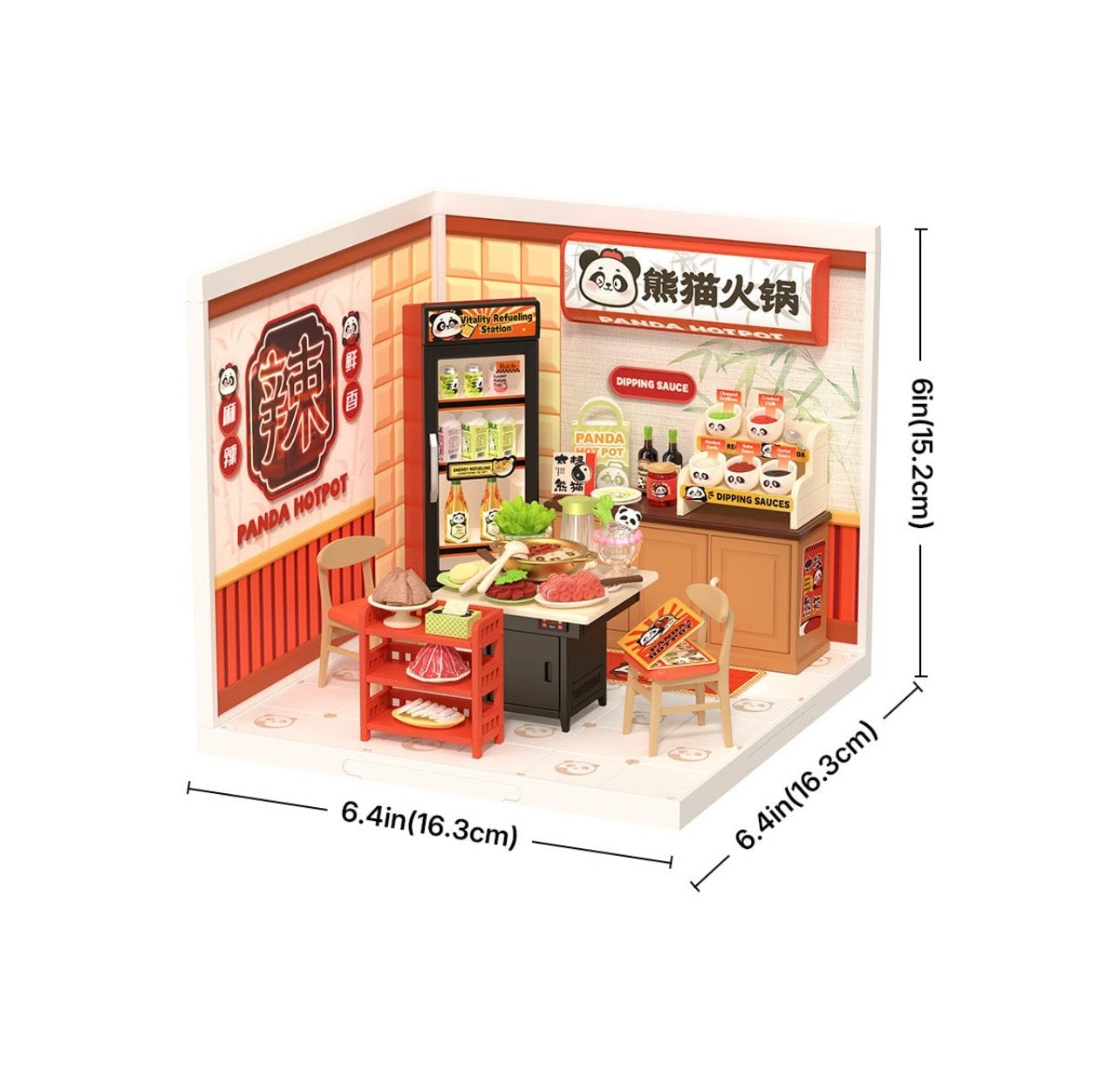 Rolife Super Creator Miniature House Panda Hot Pot