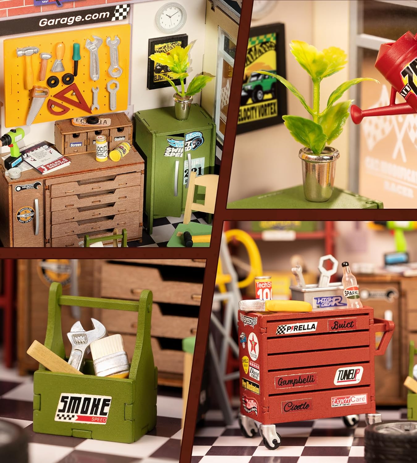 Rolife Garage Workshop DIY Miniature House Kit