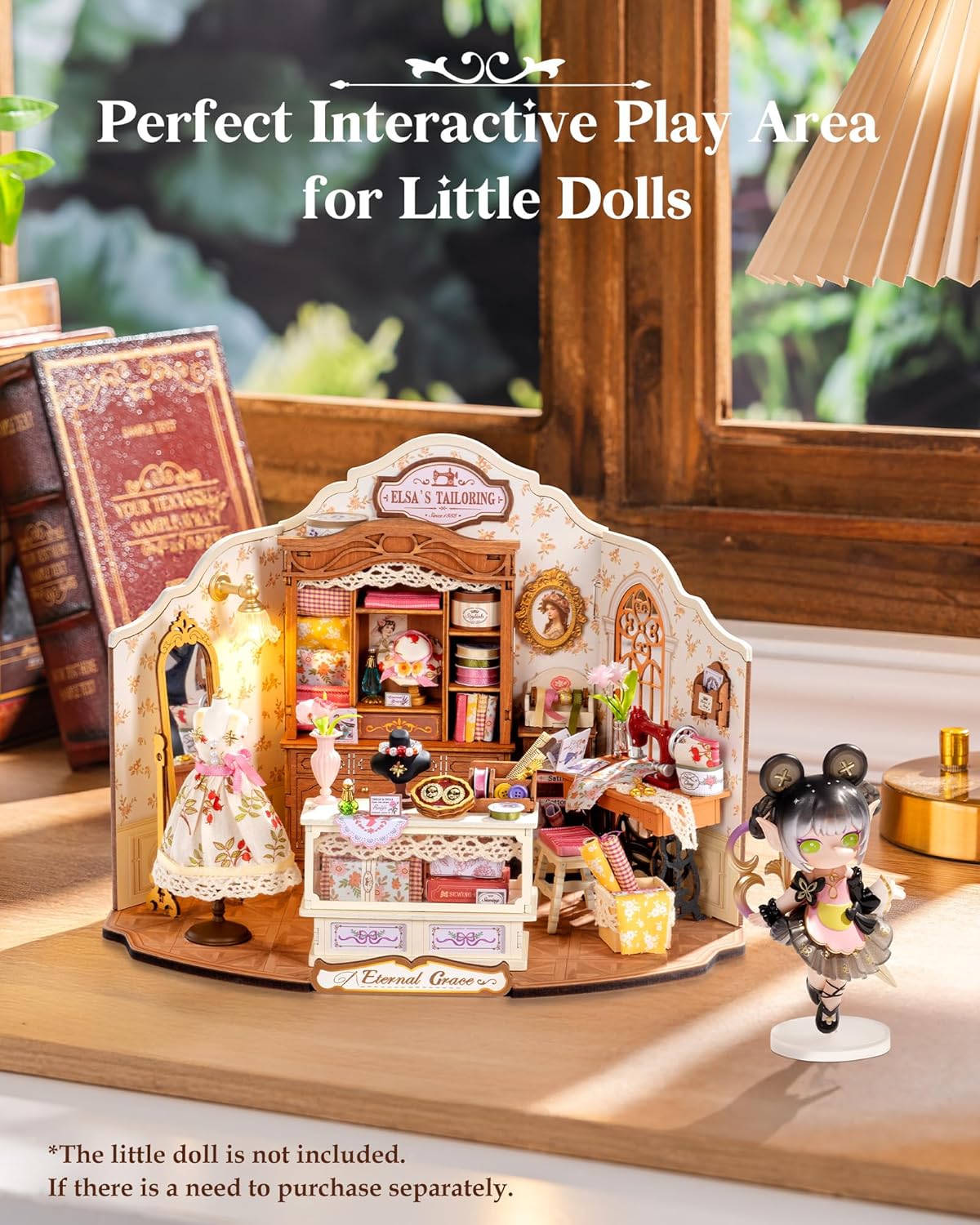 Rolife Elsa's Tailoring DIY Miniature House