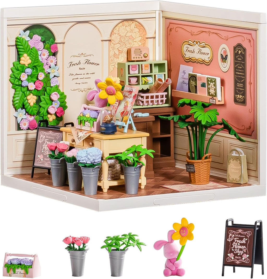 Rolife Fresh Flower Shop Super Creator Miniature House
