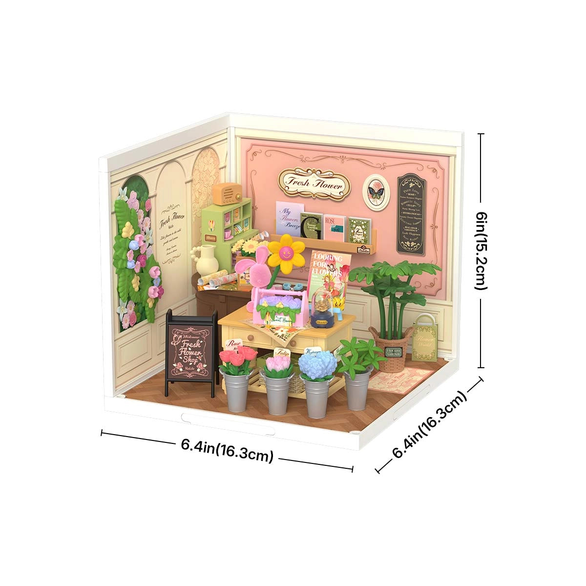 Rolife Fresh Flower Shop Super Creator Miniature House