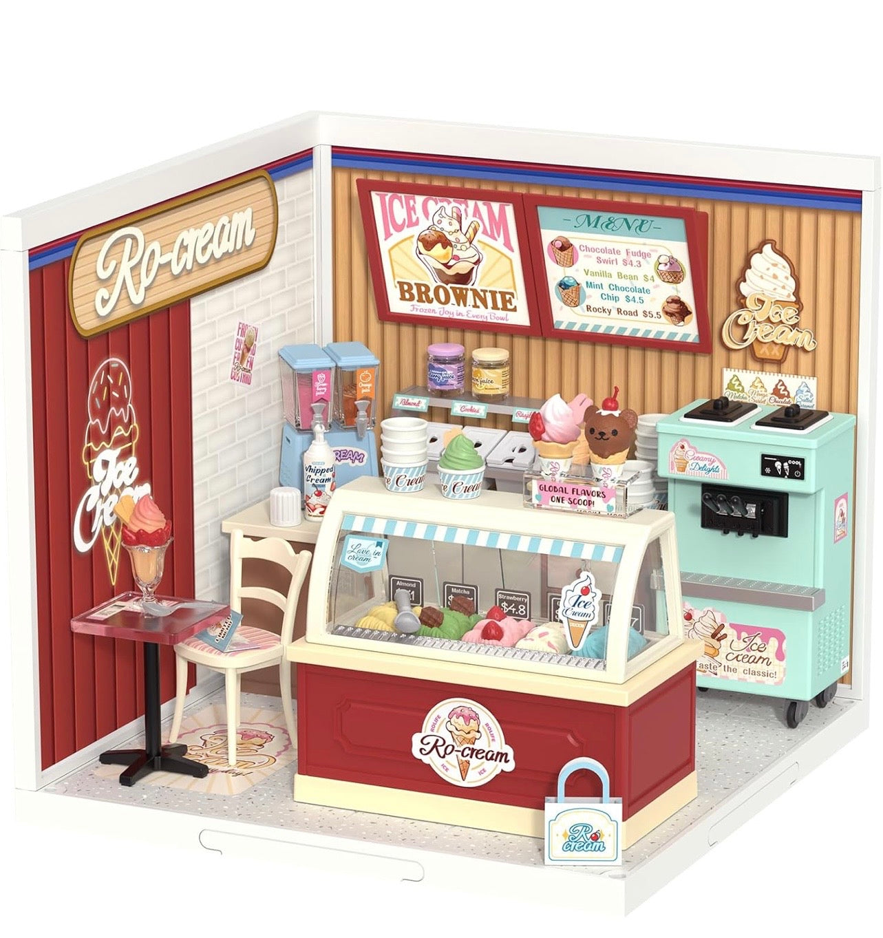 Rolife Super Creator DIY Miniature Plastic House Building Set Flavorful Ice Cream