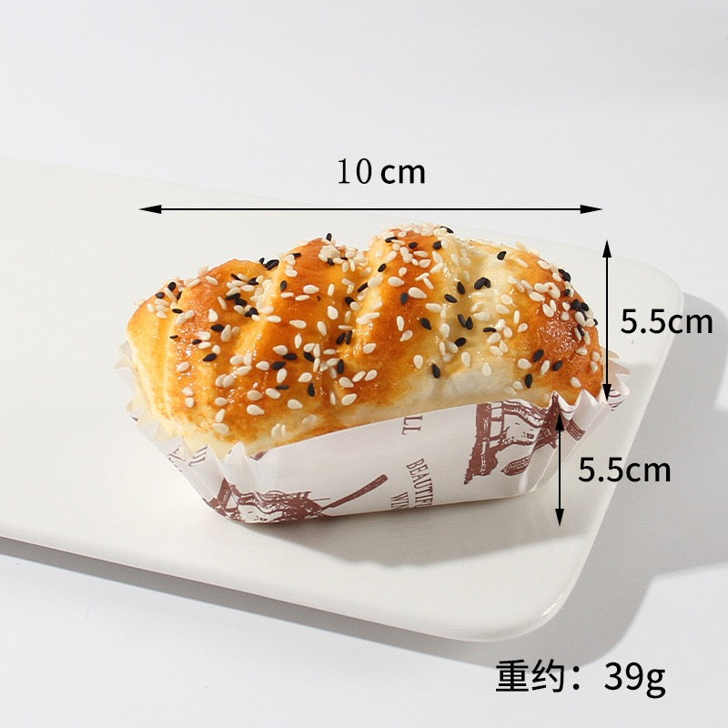 PU simulated bread refrigerator magnet 1 pcs