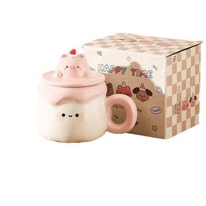 Cute Pink Bear Mug 400ML