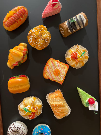 Classic hot dog refrigerator magnet