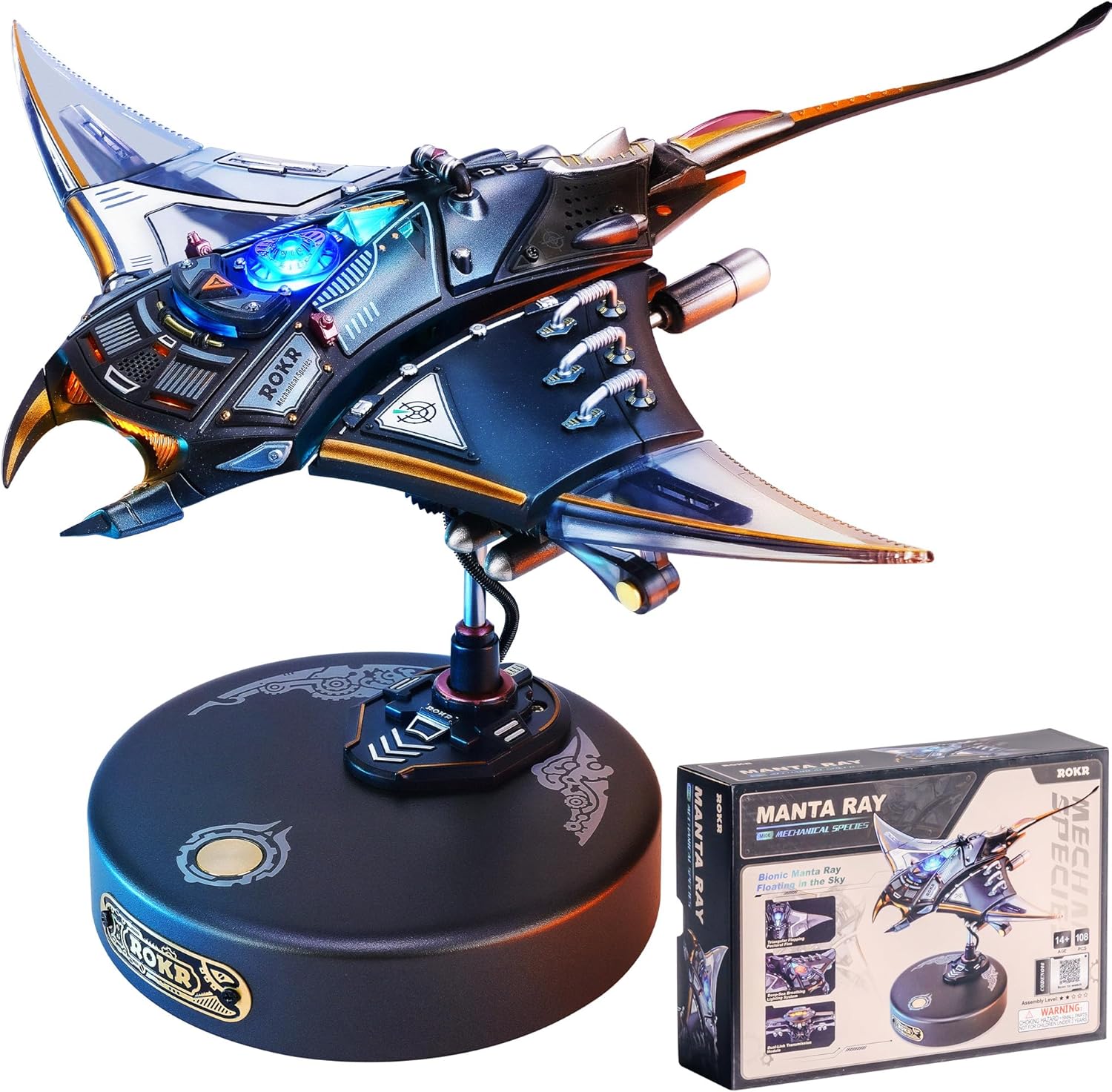 ROKR Manta Ray Mechanical 3D Puzzle Kit