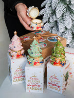 Scent candle Christmas tree shape