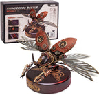 ROKR 3D Puzzles for Adults Electric Insect Metal Model Building  (Rhinoceros Beetle)