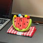 Watermelon-shaped fruit fork